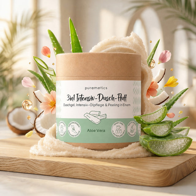 3in1 Intensiv-Dusch-Fluff 'Aloe Vera'