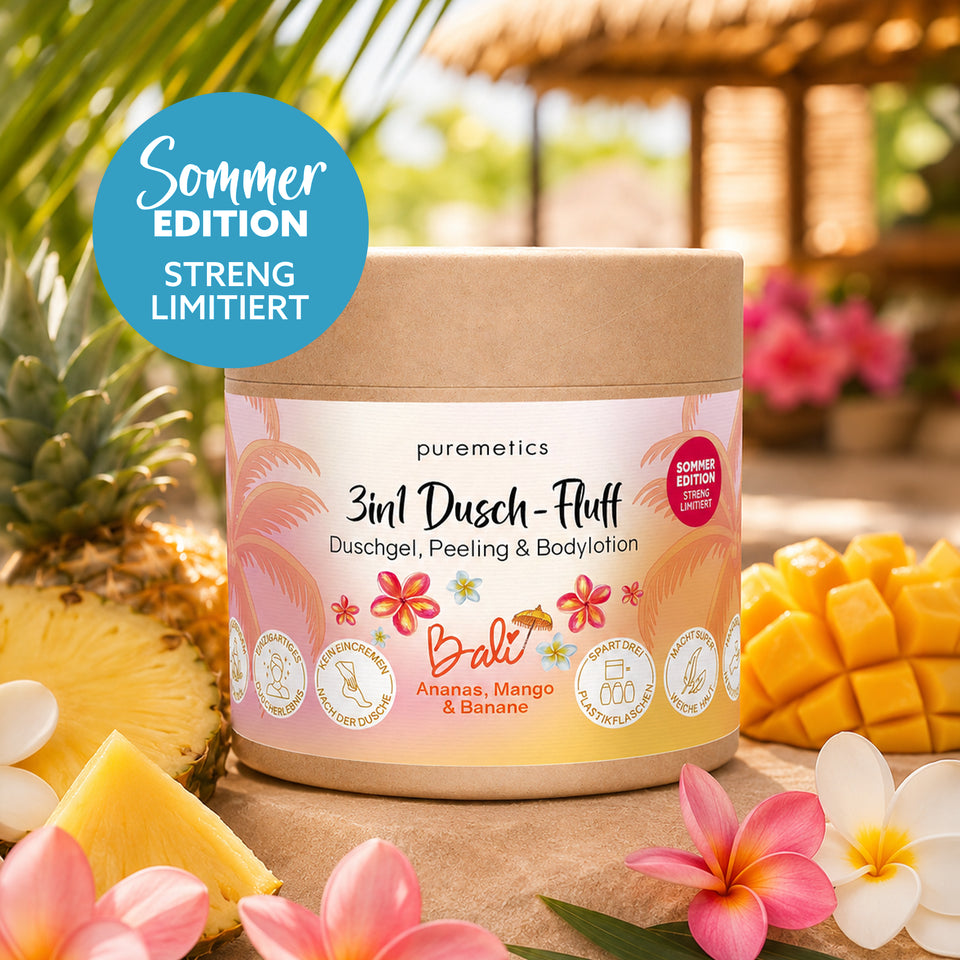 Peluche de douche 3en1 'Citron Vanille'