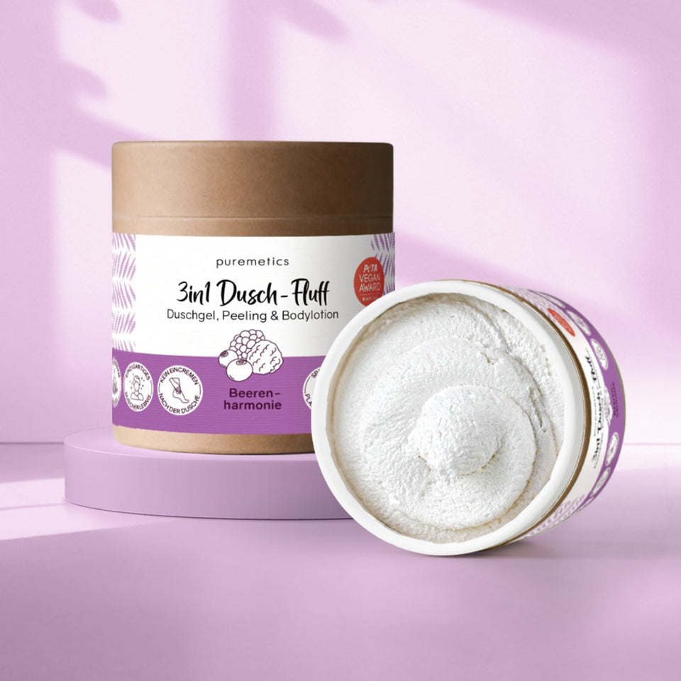 3in1 shower fluff 'almond milk'