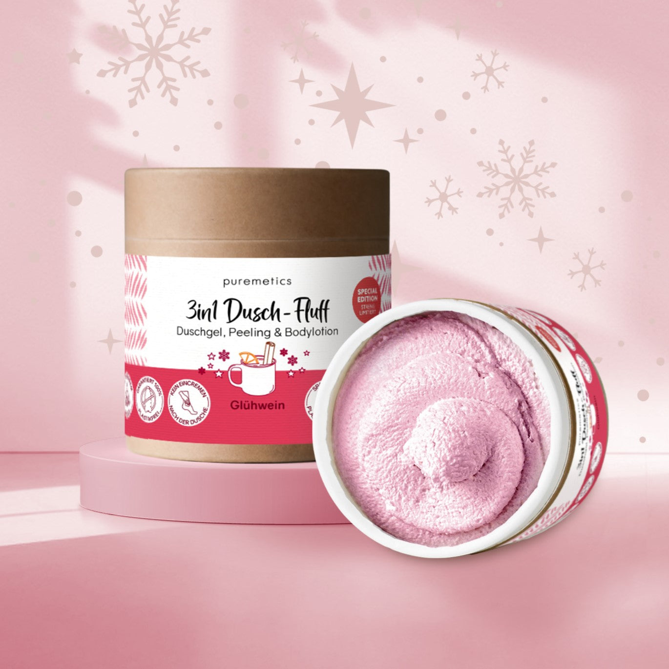 3in1 shower fluff 'mulled wine'