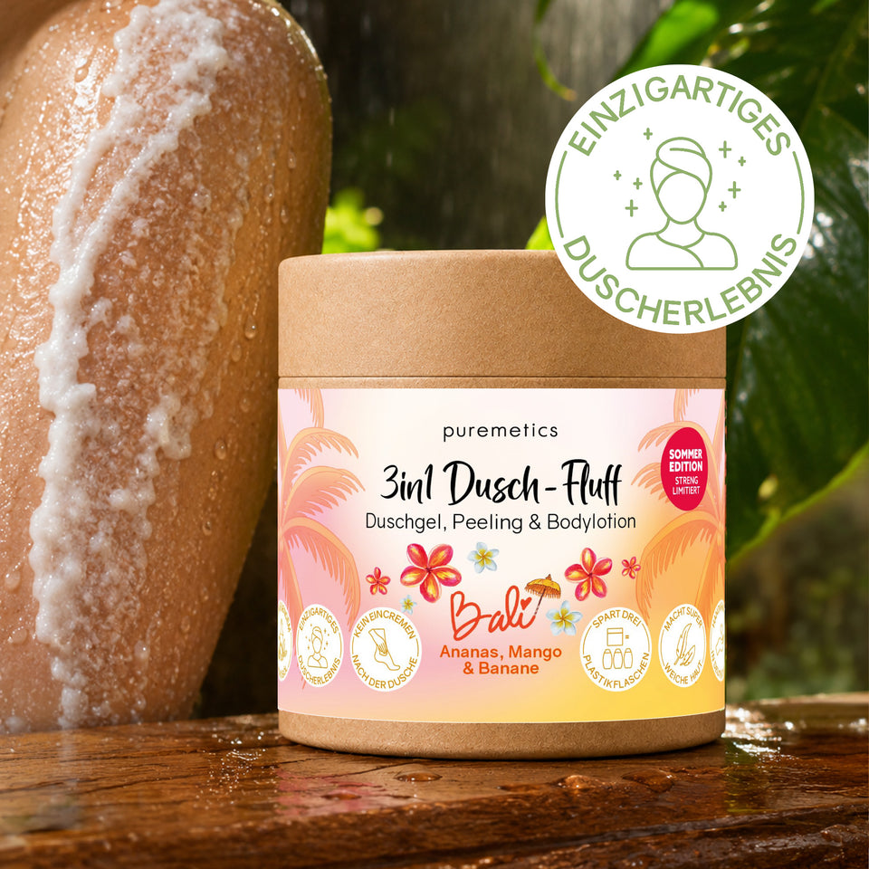 3in1 Dusch-Fluff ‘Bali: Ananas, Mango & Banane‘