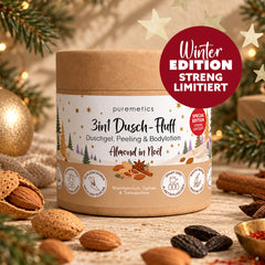 3in1 Dusch-Fluff 'Almond in Noël: Mandelmilch, Tonkabohne & Safran'