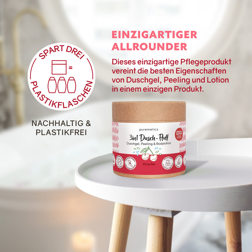 3in1 Dusch-Fluff 'Kirsche'