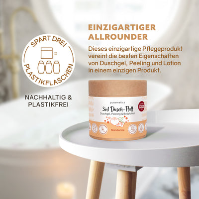 3in1 Dusch-Fluff 'Mandarine'