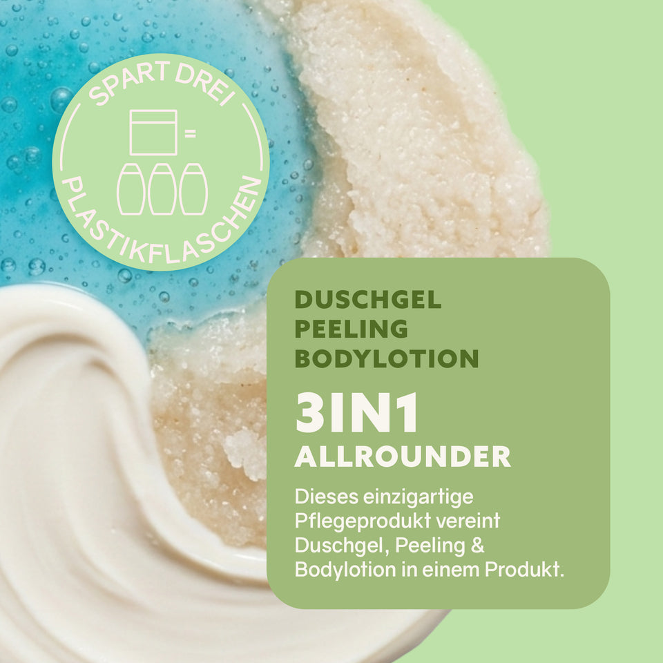 3in1 Dusch-Fluff 'Limette' - Glas