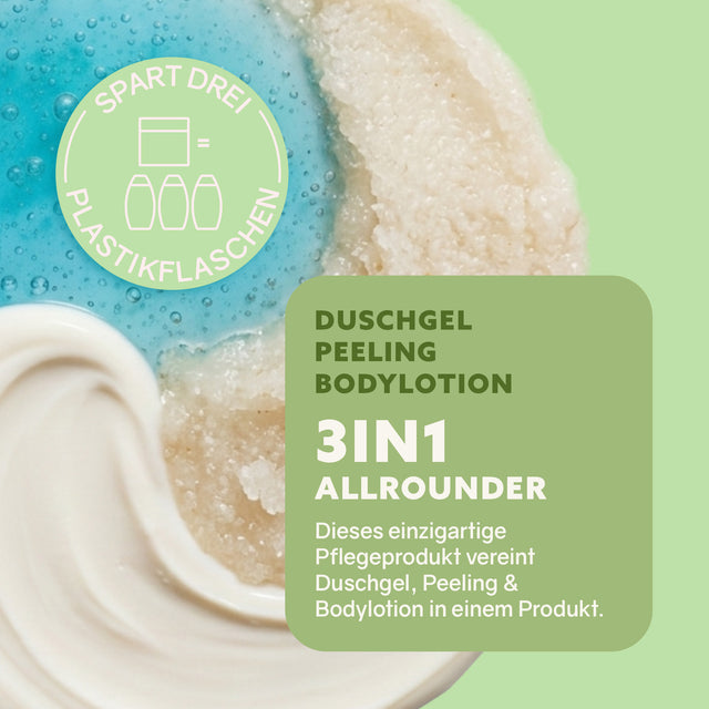 3in1 Dusch-Fluff 'Limette' - Glas