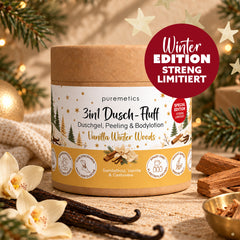 3in1 Dusch-Fluff 'Vanilla Winter Woods: Sandelholz, Vanille & Cashmere'