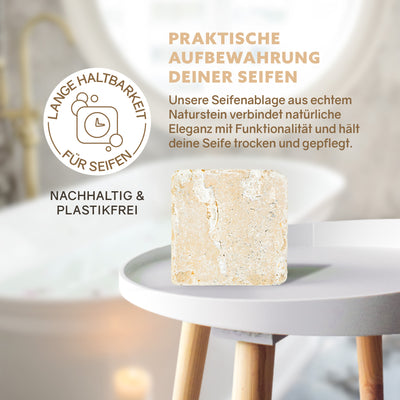Soap Dish 'Travertine Stone'