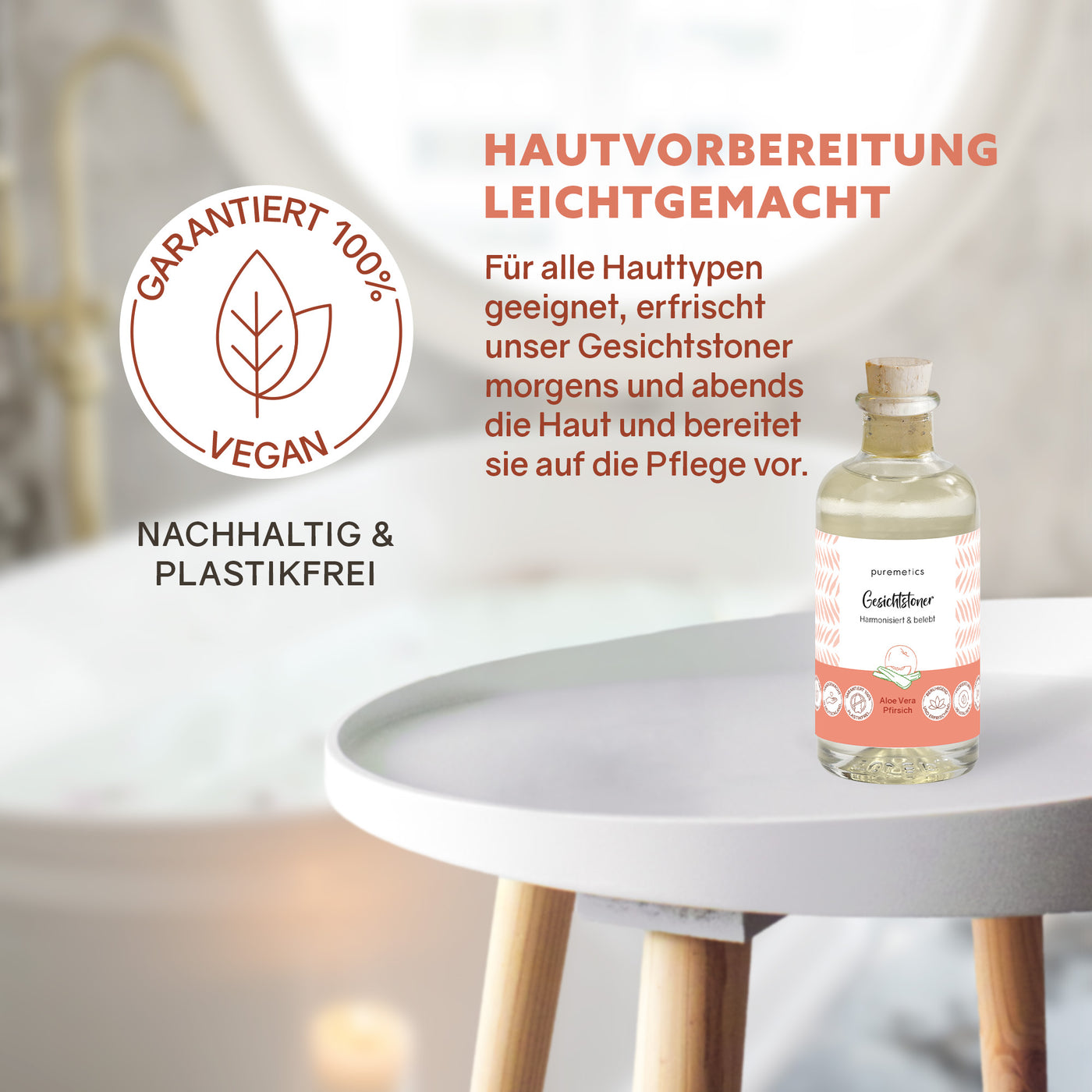 Tonique visage 'Aloe Vera Pêche'