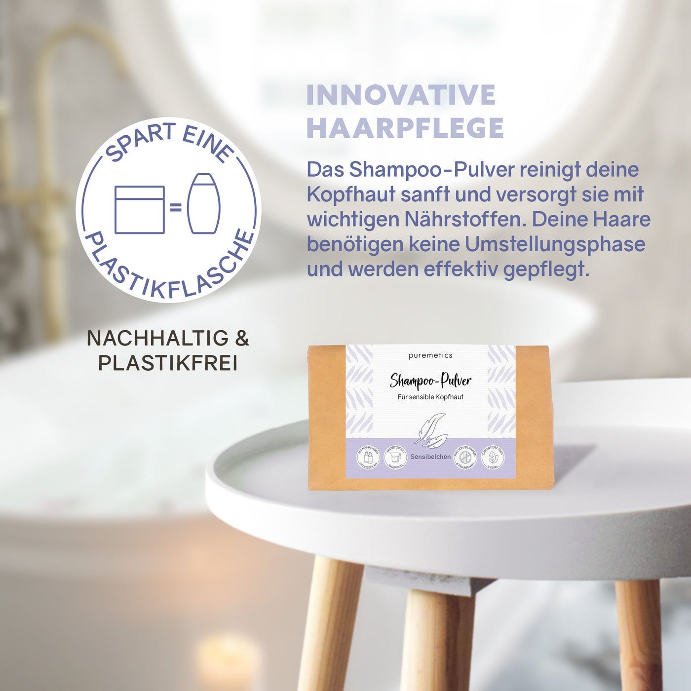 puremetics shampoo powder 'sensitive'
