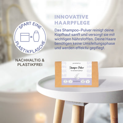 puremetics shampoo powder 'sensitive'