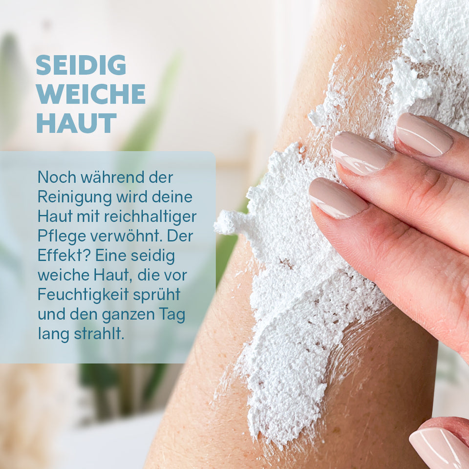 3in1 Dusch-Fluff 'Cotton' - Glas