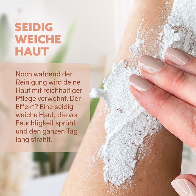 3in1 Dusch-Fluff 'Mandelmilch' - Glas