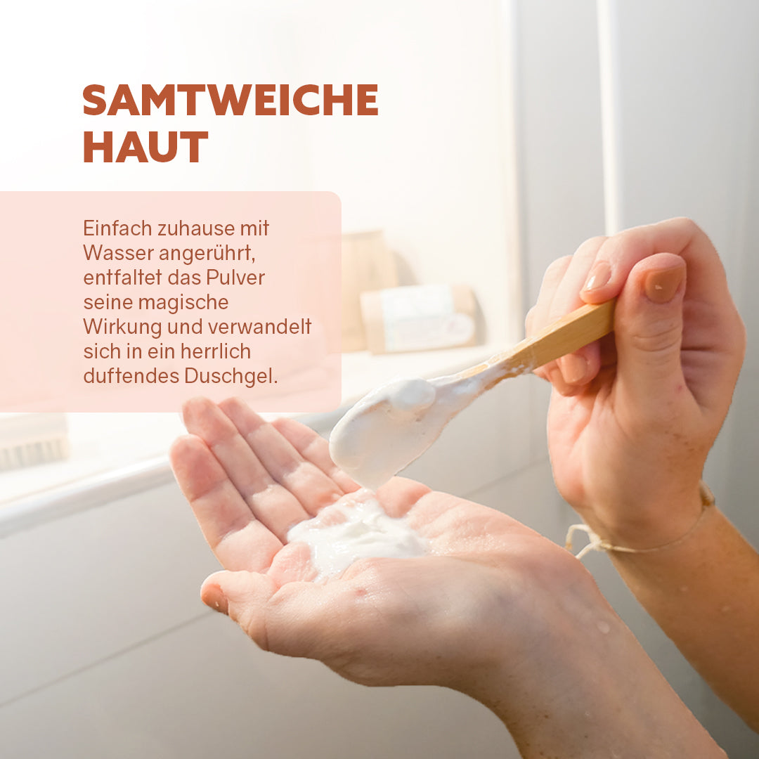 Gel douche en poudre 'Lait d'amande'