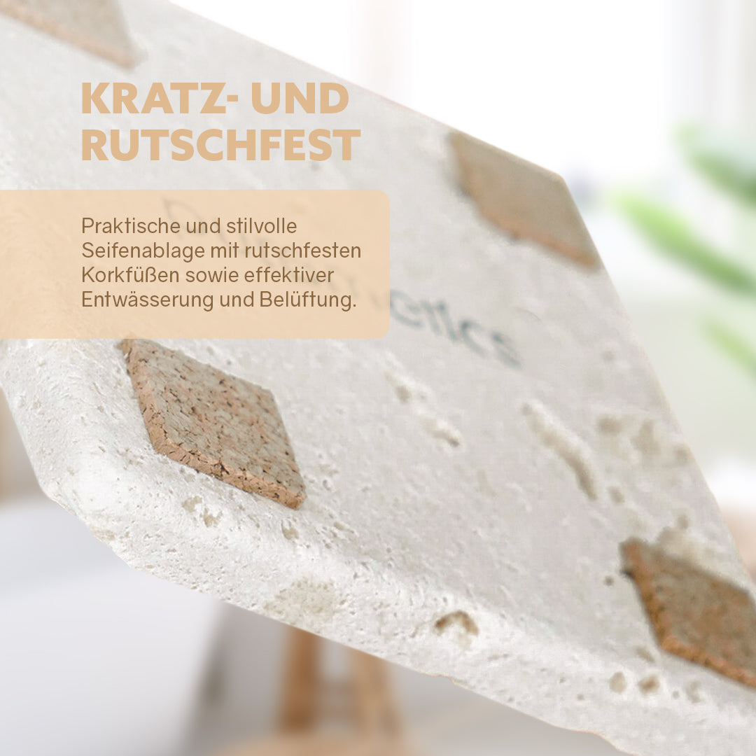 Soap Dish 'Travertine Stone'
