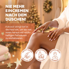 3in1 Dusch-Fluff 'Almond in Noël: Mandelmilch, Tonkabohne & Safran'