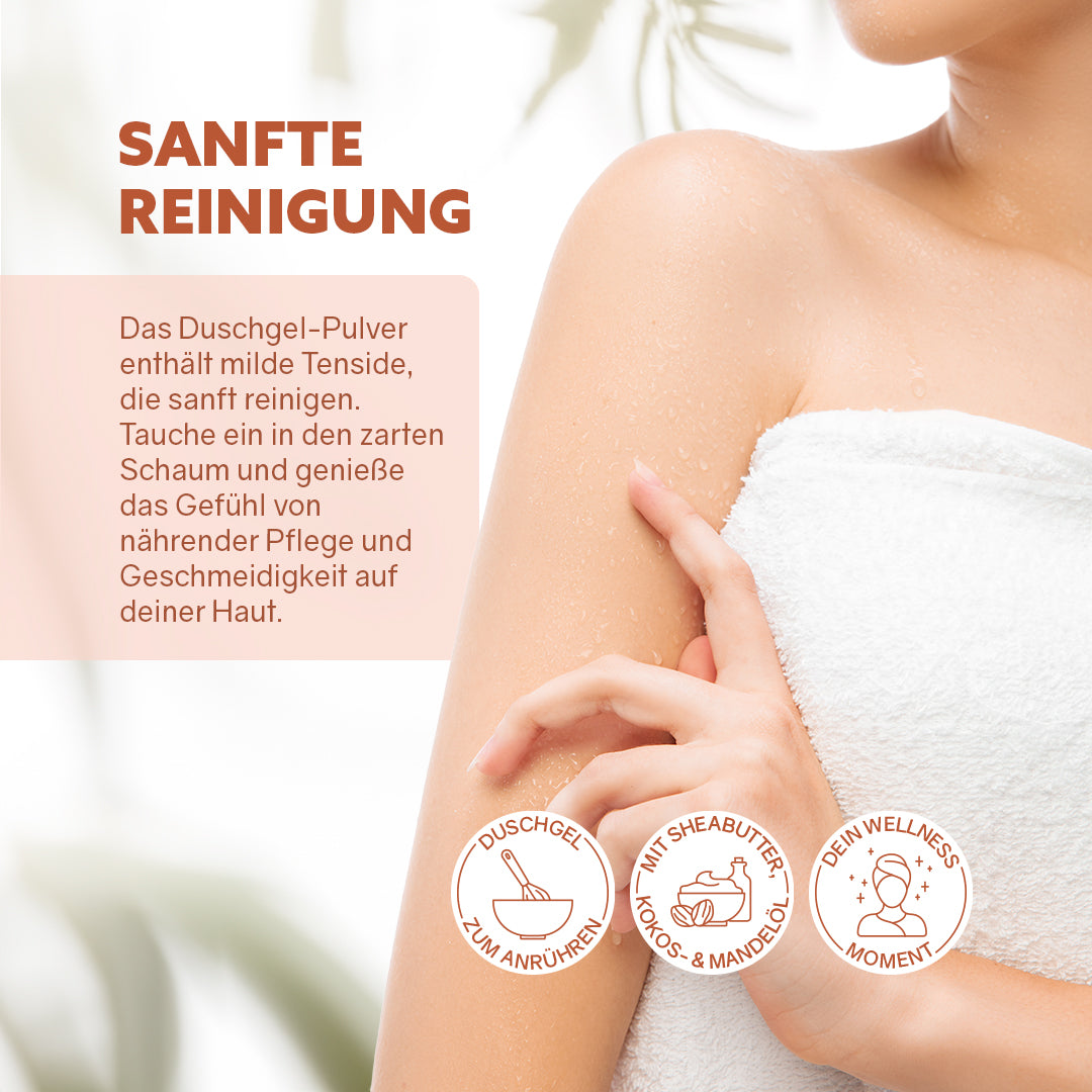 Gel douche en poudre 'Lait d'amande'