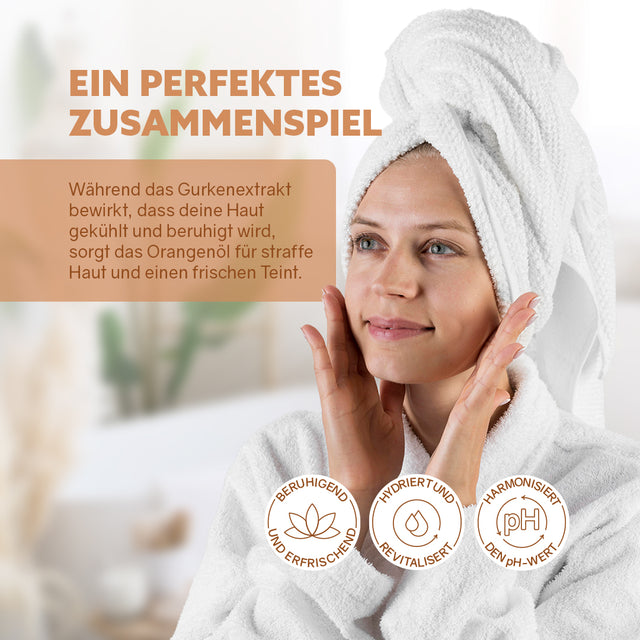 Lotion tonique pour le visage « Concombre-Orange »