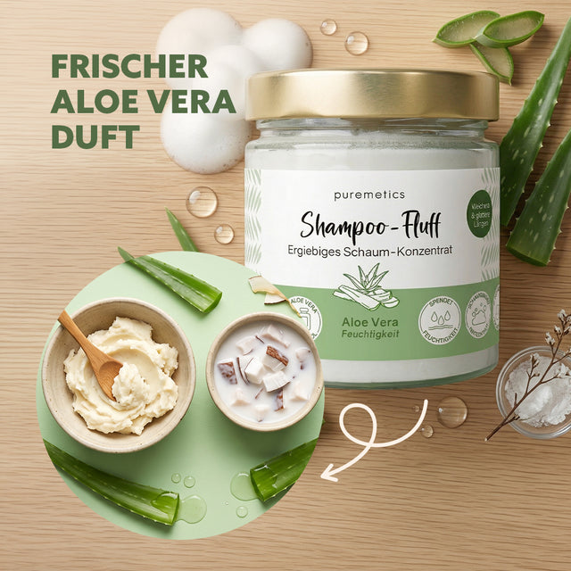 Feuchtigkeits Shampoo-Fluff ‘Aloe Vera‘