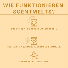 Scentmelts Raumduft-Wachs '10 Stück im Glas'
