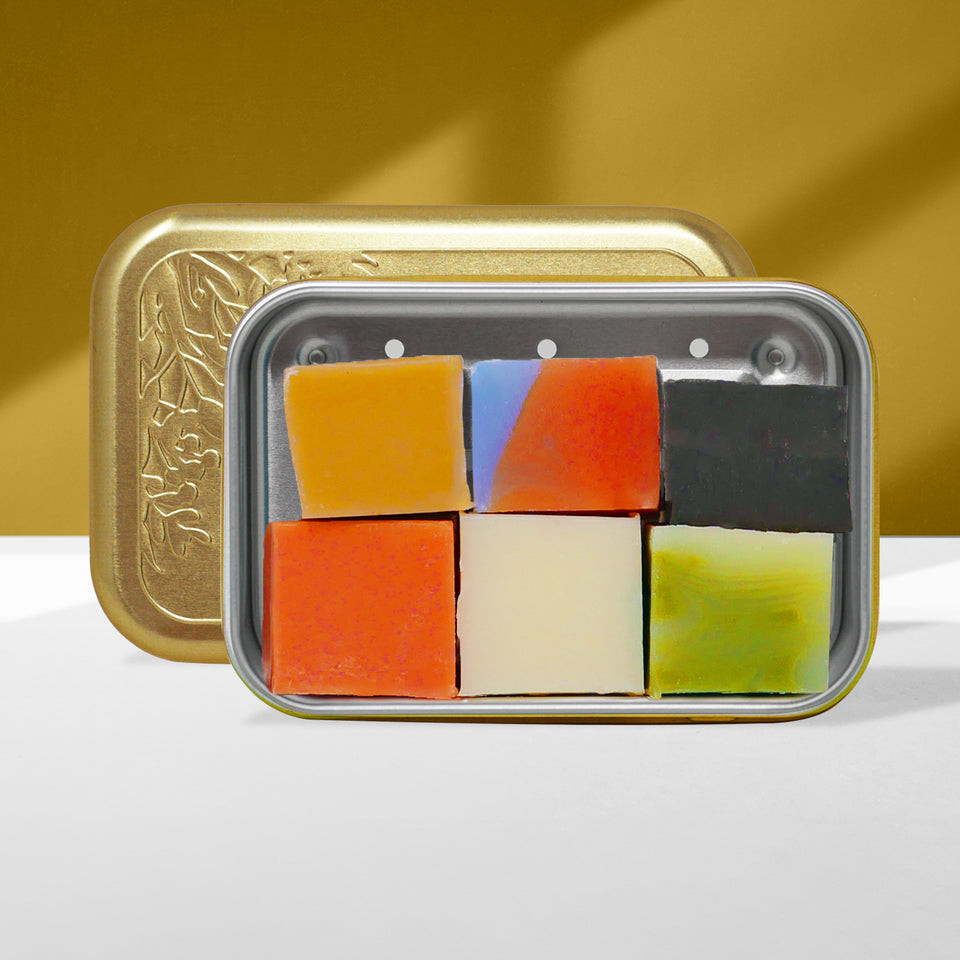 Testbox 'Seifenminis mit Seifenbox Gold'