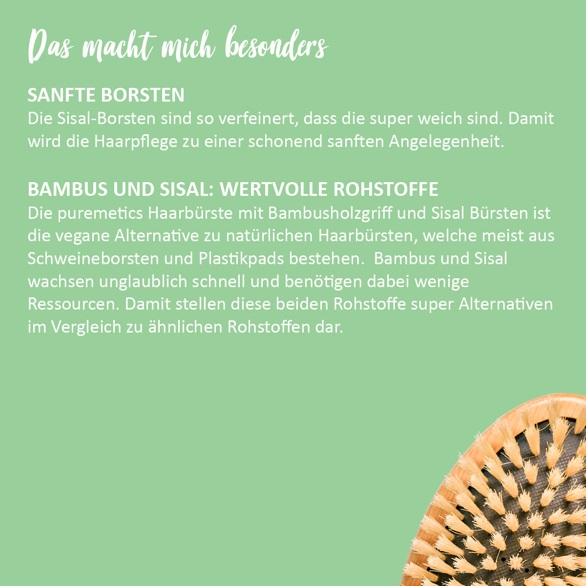 Haarbürste 'Bambus Sisal'