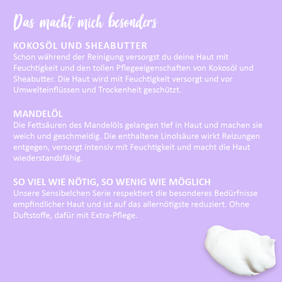 Gel douche en poudre 'Sensibelchen'